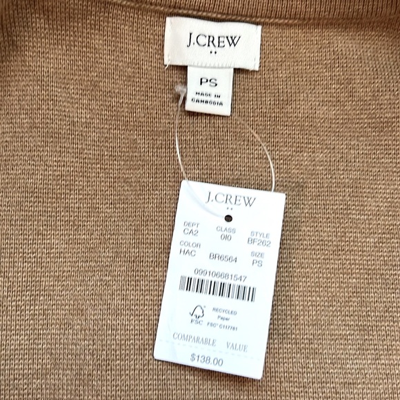 NWT J crew Factory petite schoolboy sweater blazer, size small petite - Picture 7 of 11